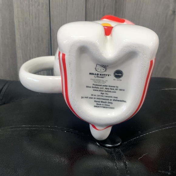 New Hello Kitty Heart Of Love Full Body Sculpted Coffee Mug By Sanrio - Picture 8 of 8